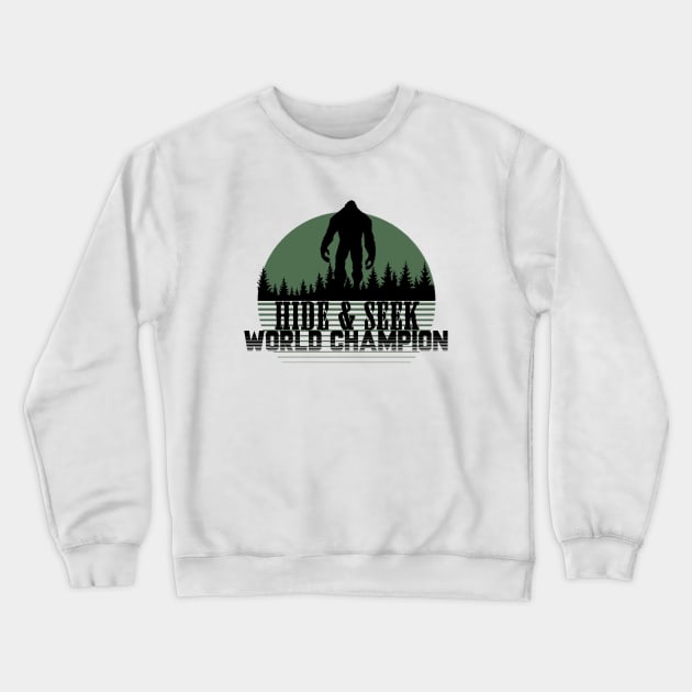 BigFoot Hide &Seek Crewneck Sweatshirt by GreenGuyTeesStore